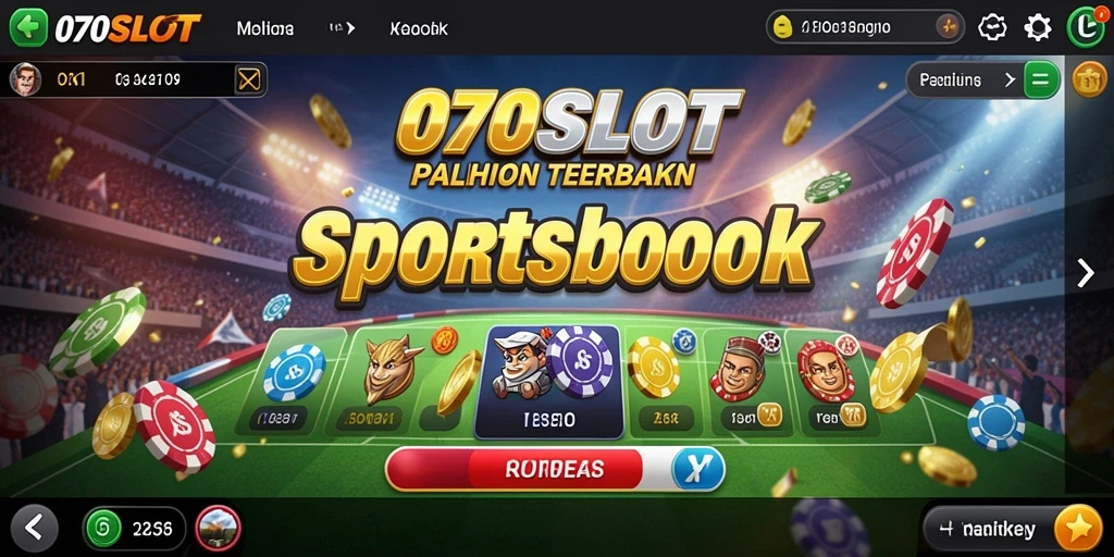 Tampilan gameplay 070SLOT dengan fitur sportsbook menarik.