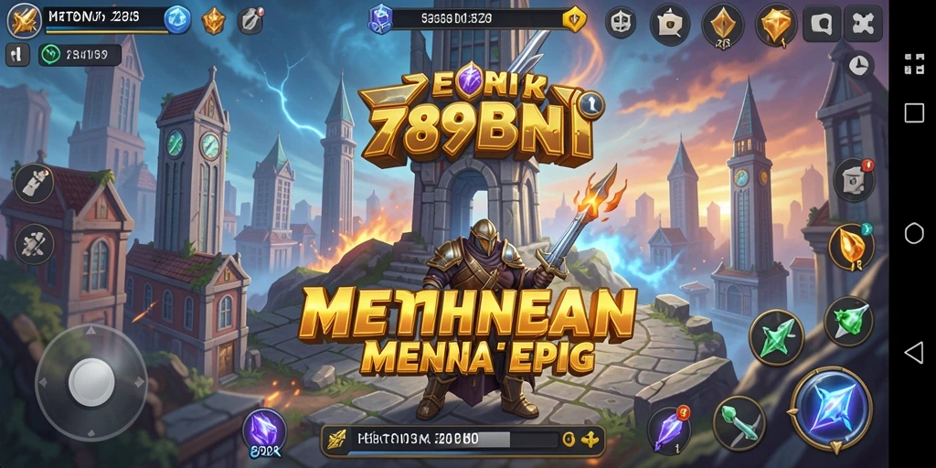 Tampilan gameplay menara pertahanan di 789BNI yang mendebarkan.