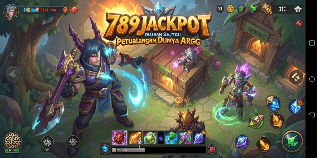 Tampilan menakjubkan dari gameplay ARPG 789JACKPOT yang menampilkan aksi pertempuran.
