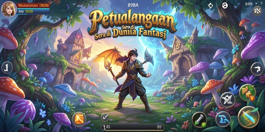 Tangkapan layar game 898A menunjukkan aksi petualangan yang mendebarkan.