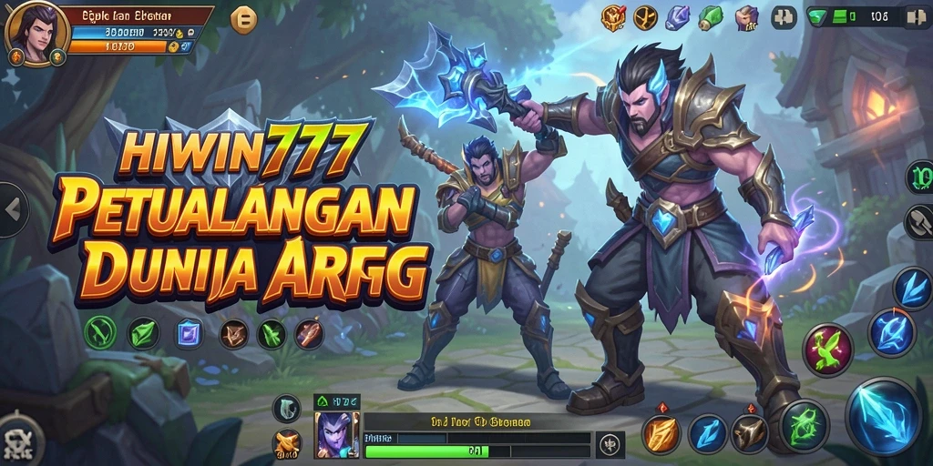 Screenshot utama HIWIN777 menampilkan aksi gameplay ARPG yang mendebarkan.
