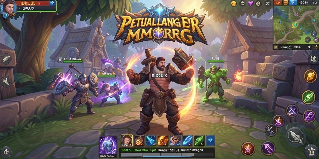 Screenshot gameplay IDKLUB menampilkan aksi pertarungan yang seru dan grafis menawan.
