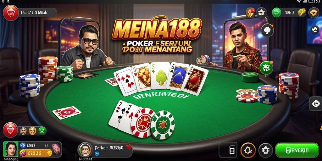 Tampilan menarik dari permainan poker MENARA188 yang penuh aksi.