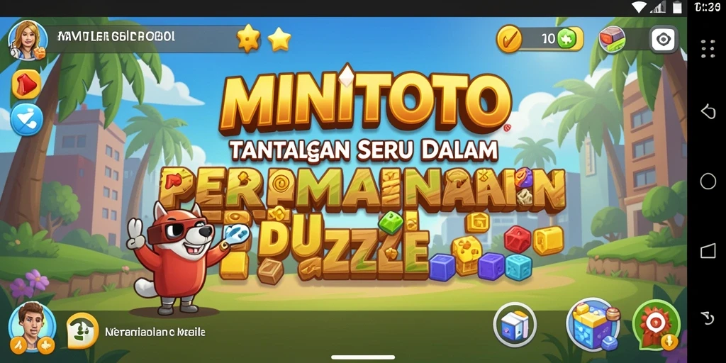 Screenshot gameplay MINITOTO yang menunjukkan tantangan Puzzle yang menarik.