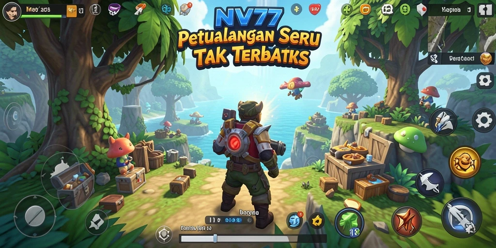 Menampilkan gameplay seru NV77 dalam petualangan yang menantang.