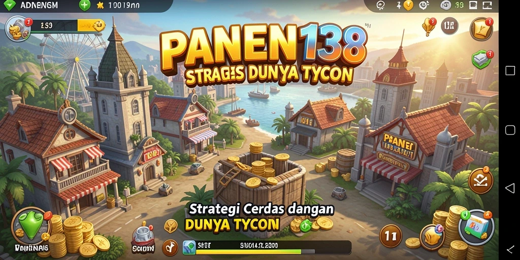Tampilan gameplay <strong>PANEN138</strong> yang menarik dan interaktif dalam dunia Tycoon.