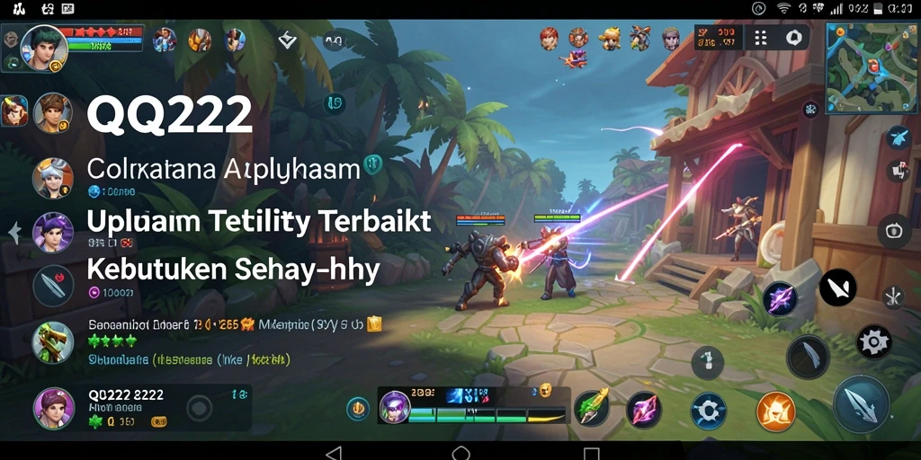Tampilan utama QQ222 dengan fitur-fitur Utility yang bermanfaat.