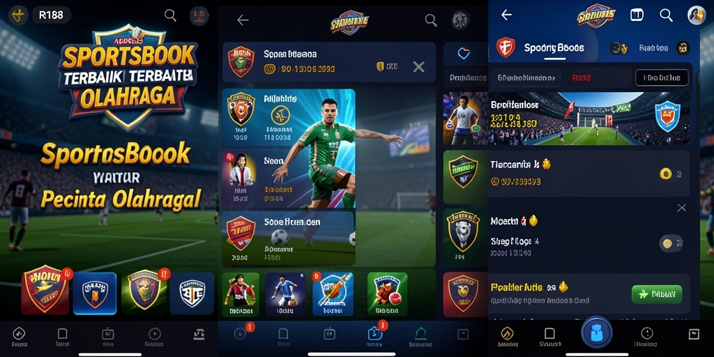 Screenshot gameplay RI188 yang menampilkan taruhan langsung di pertandingan olahraga.