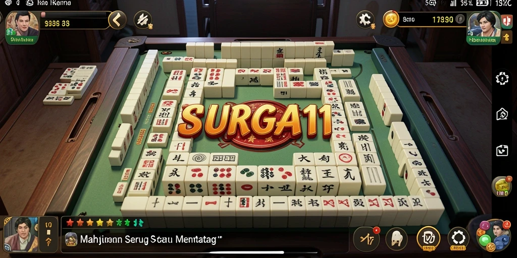 Tampilan gameplay menarik dari permainan Mahjong SURGA11.