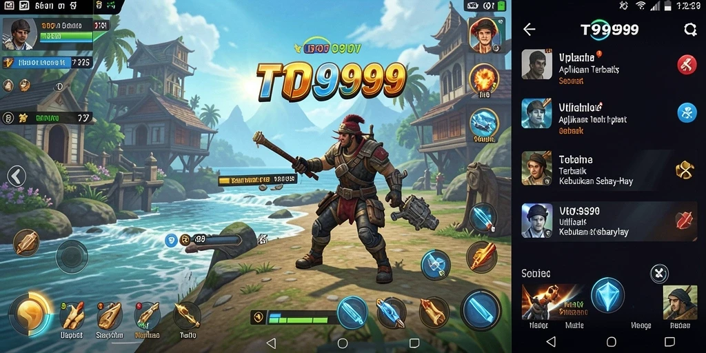 Tampilan antarmuka T9999 yang ramah pengguna dan menarik.
